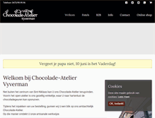 Tablet Screenshot of chocolade-atelier.be